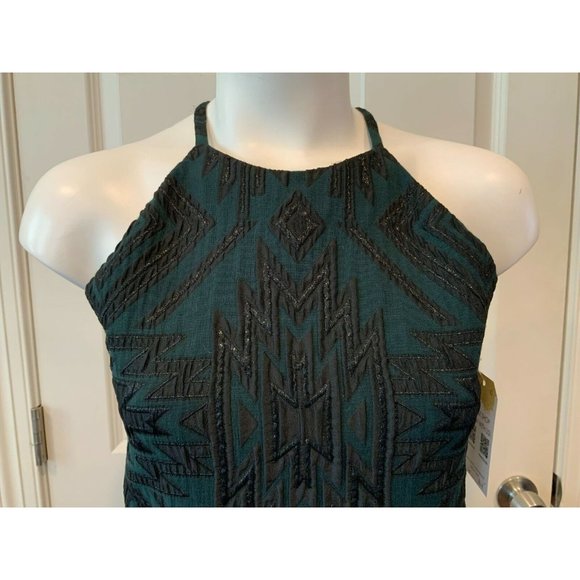 Parker Juniper Green Jaden Sheath Dress W/ Black Geometric Pattern, Size M, NWT! - Picture 2 of 8